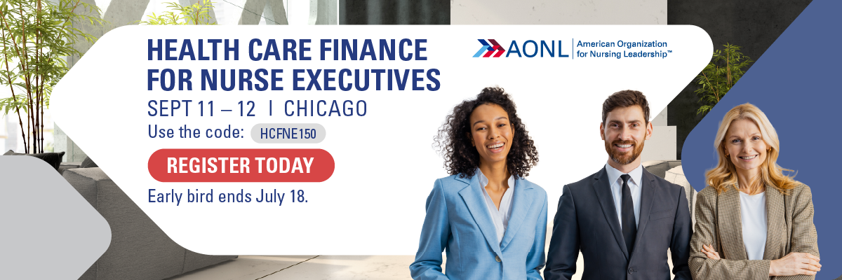 Health Care Finance Nurse Executives Banner