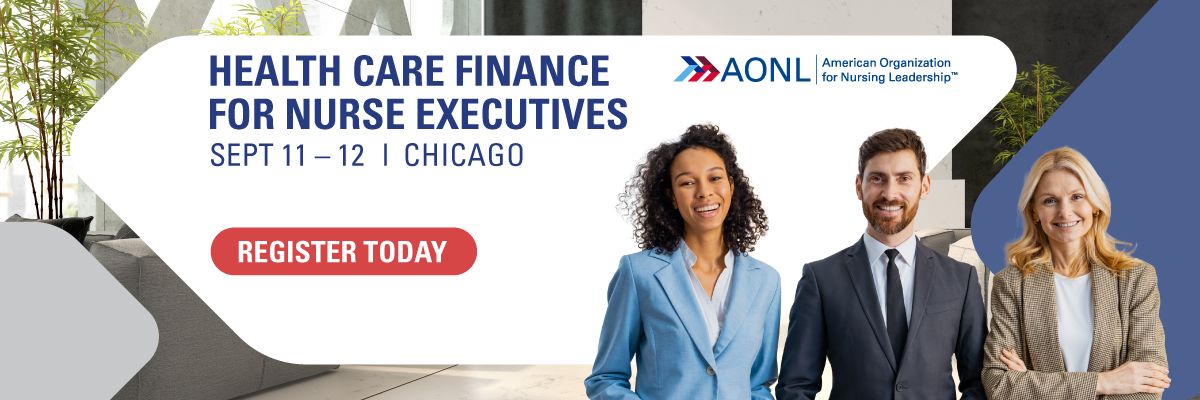 Health Care Finance Nurse Executives Banner