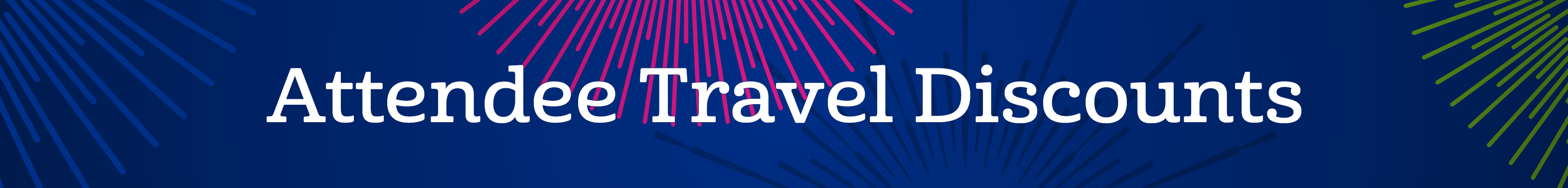 Image of Travel Discounts page title.