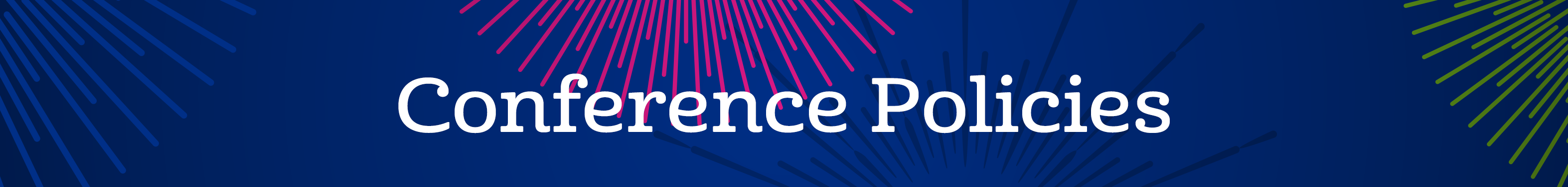 Image of the page title Conference Policies