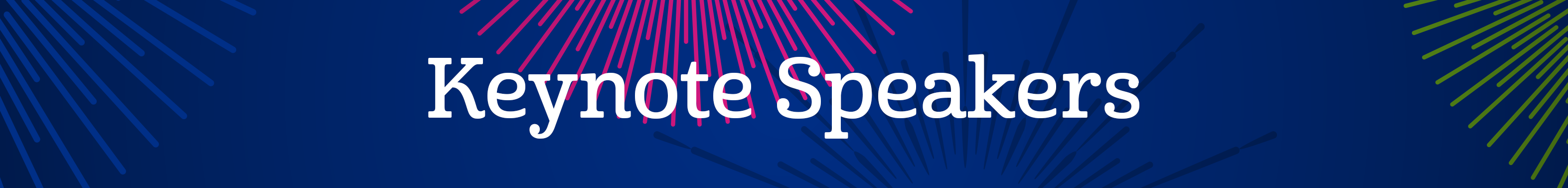 Image of Keynote Speakers title.