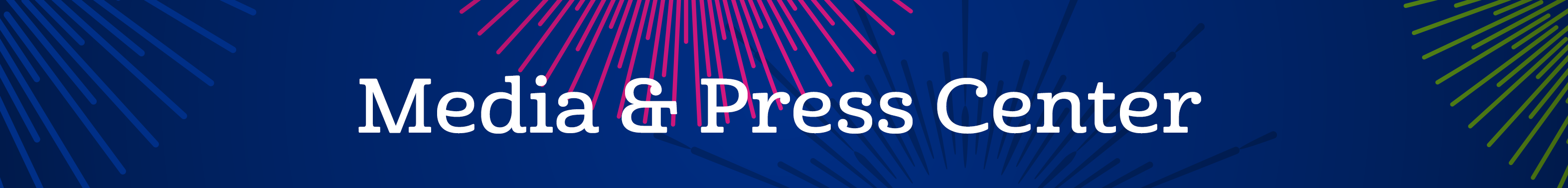 Image of the page title Media and Press Center