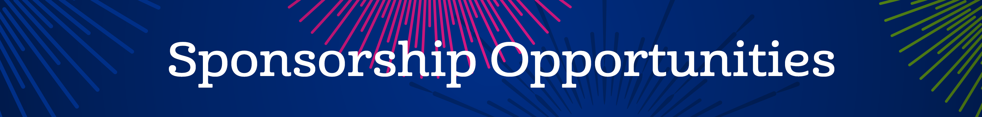 Image of sponsorship opportunities title.
