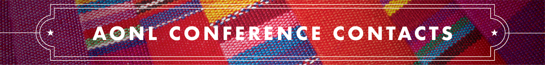 Image of Conference Contacts title.