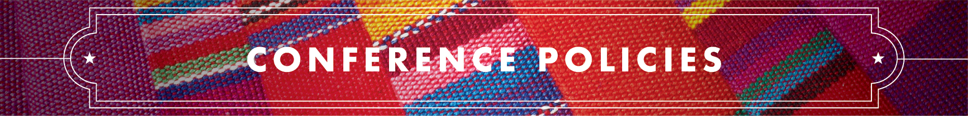 Image of the page title Conference Policies