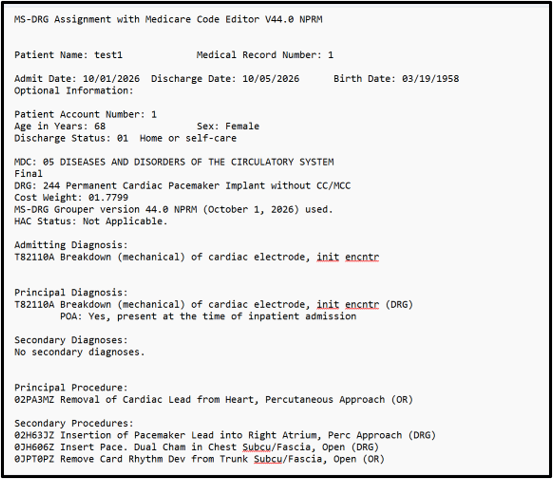 image of MS-DRG Assignment with Medicare Code Editor V44.0 NPRM