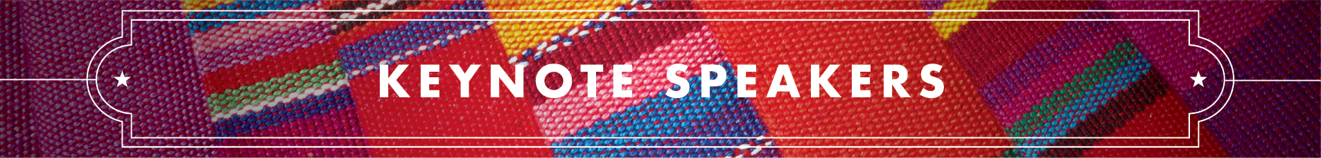 Image of Keynote Speakers title.