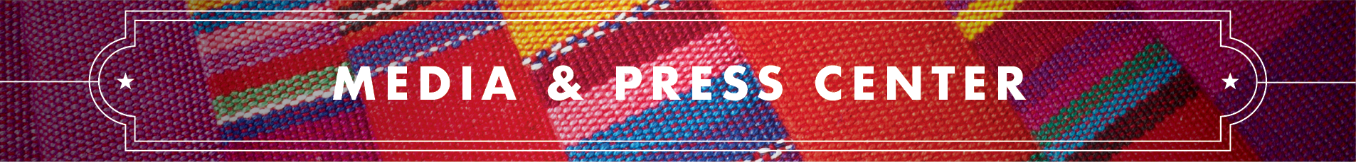 Image of the page title Media and Press Center