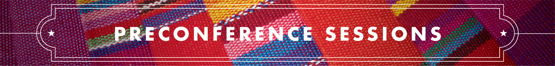 Image of preconference page title.