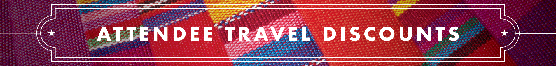Image of Travel Discounts page title.