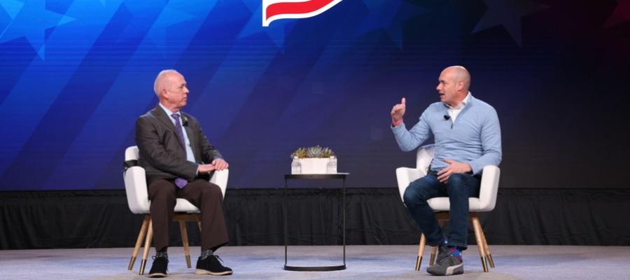 Landsman being interviewed