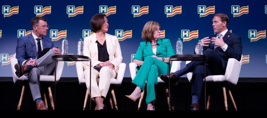 Image of a panel discussion from AHA's 2026 Leadership Summit
